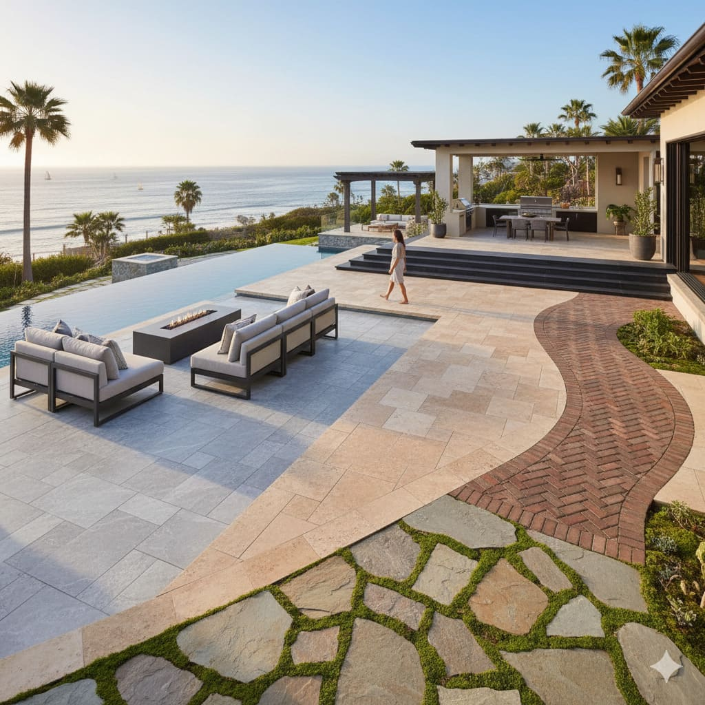 5 famous pavers in Newport beach